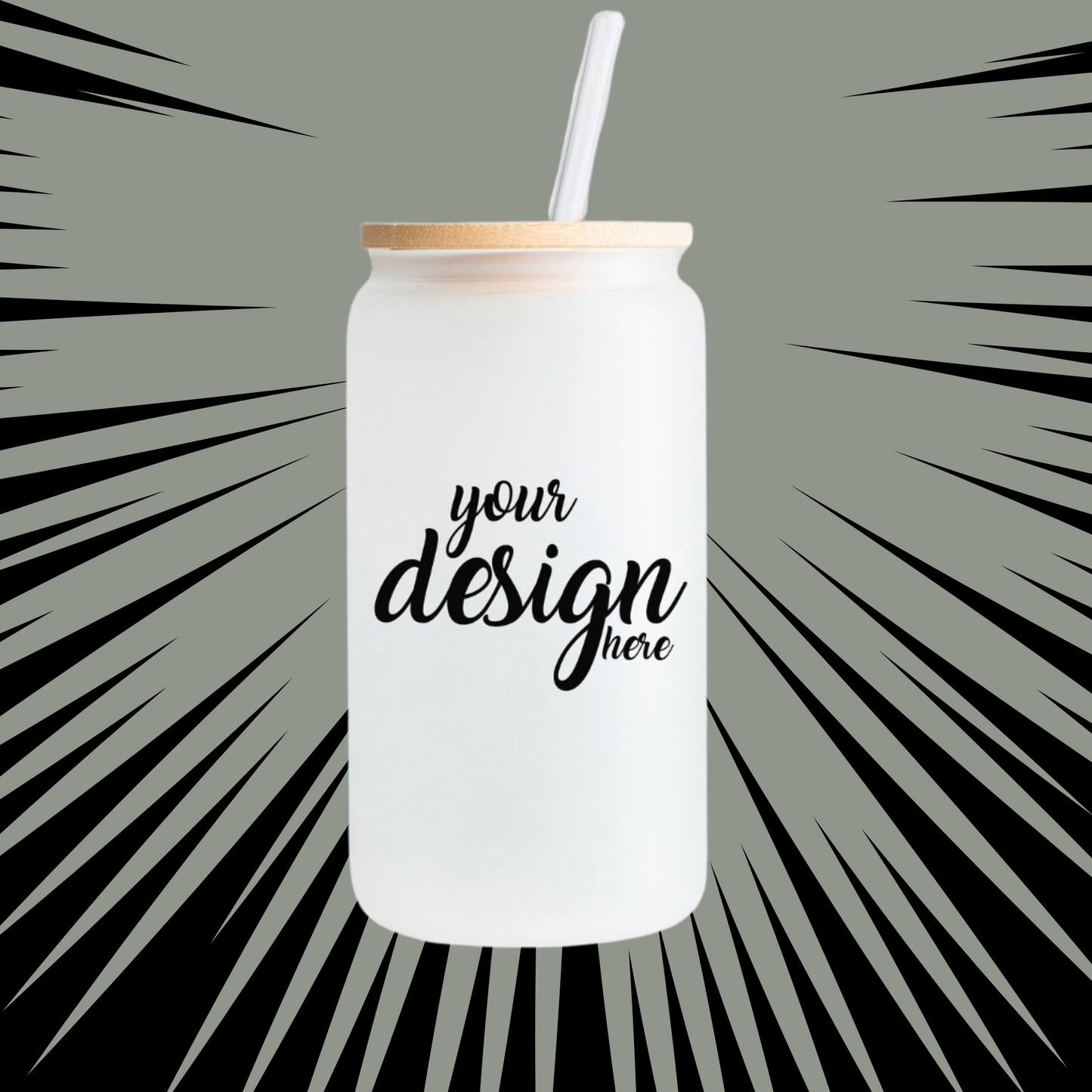 Custom Frosted Libbey Beer Glass 16 0z