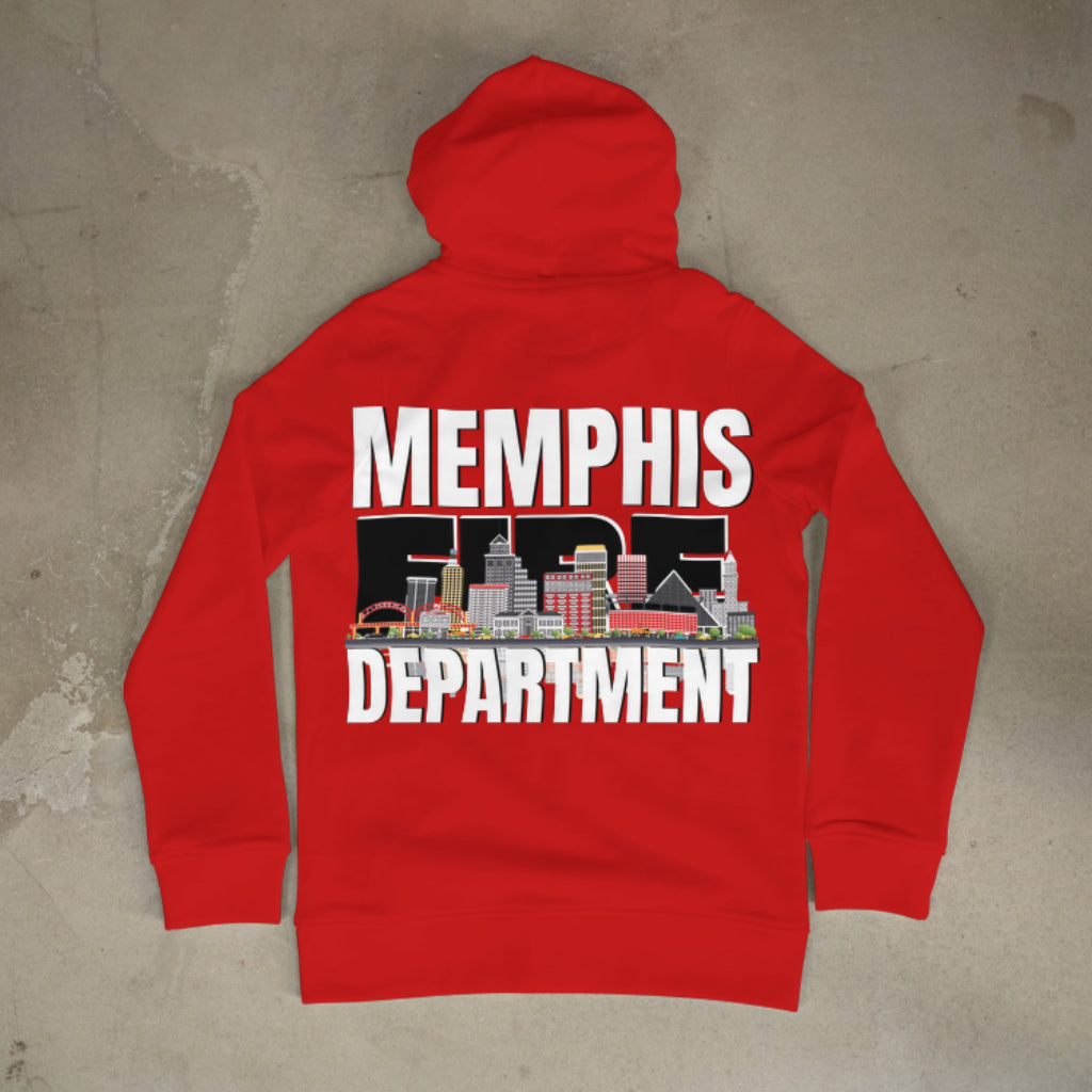 Off Duty Memphis Fire Department Skyline Hoodie β Bold & Stylish Tribute