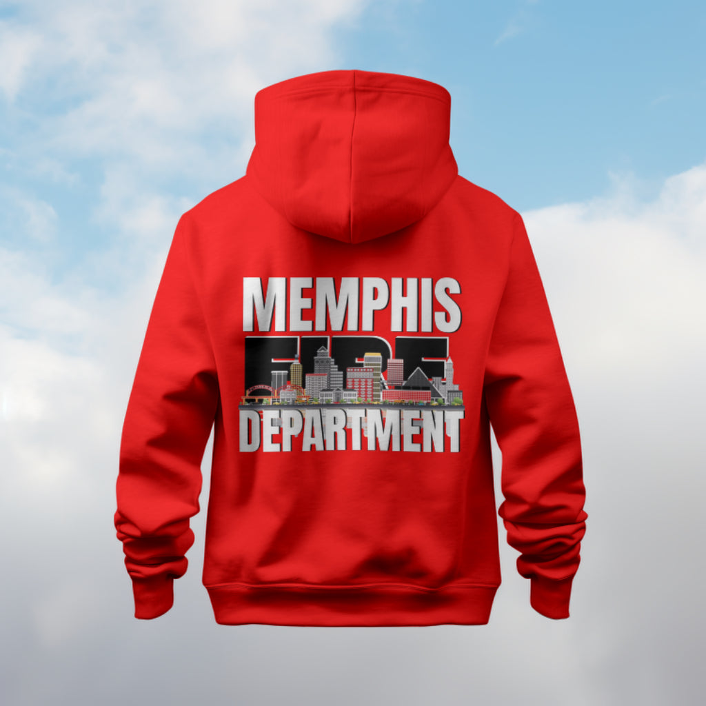 Off Duty Memphis Fire Department Skyline Hoodie β Bold & Stylish Tribute