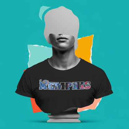 MEMPHIS Collage Tee – Premium DTF Print